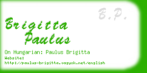 brigitta paulus business card